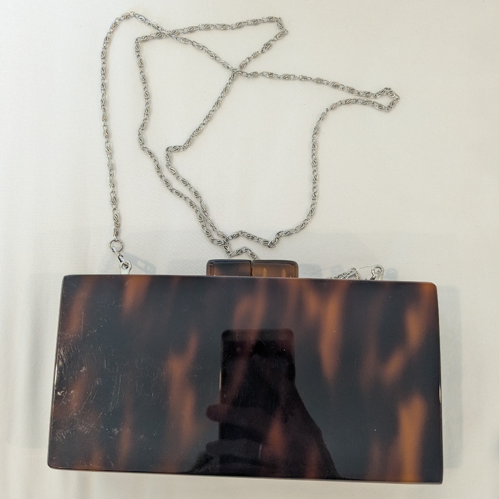 Sea Lily Tortoiseshell Clutch Bag - Picture 7 of 9